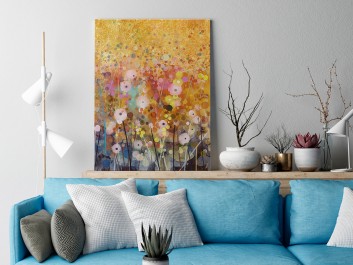 Florystyczna hegemonia - nowoczesny obraz do salonu - 50x70 cm Florystyczna hegemonia - nowoczesny obraz do salonu - 50x70 cm