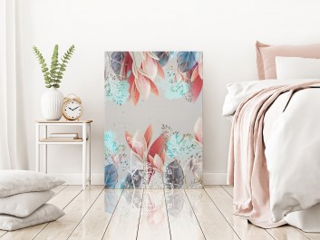 Zaczarowany ogród - nowoczesny obraz do sypialni - 50x70 cm