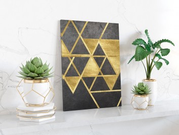 Szlachetny blask - nowoczesny obraz na płótnie - 50x70 cm