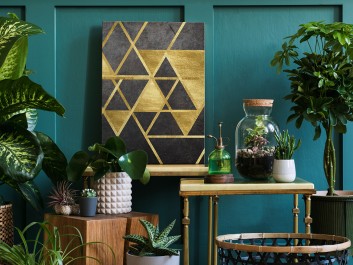 Szlachetny blask - nowoczesny obraz na płótnie - 50x70 cm