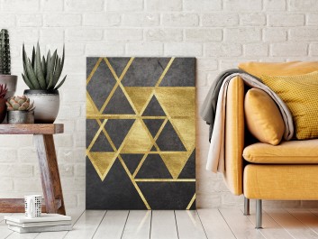 Szlachetny blask - nowoczesny obraz na płótnie - 50x70 cm