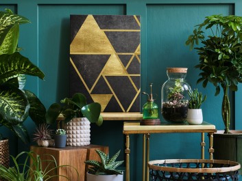 Szlachetny blask - nowoczesny obraz na płótnie - wariant 2 -50x70 cm