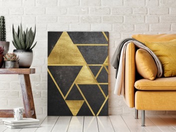 Szlachetny blask - nowoczesny obraz na płótnie - wariant 2 -50x70 cm