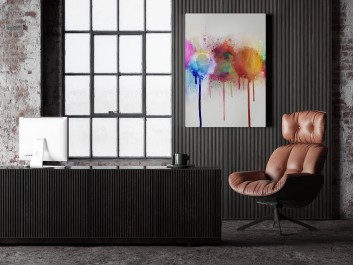 Absorpcja - nowoczesny obraz na płótnie - 50x70 cm