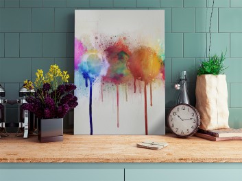 Absorpcja - nowoczesny obraz na płótnie - 50x70 cm