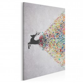 Gejzer ekspresji - nowoczesny obraz na płótnie - 50x70 cm