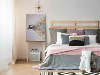 Gejzer ekspresji - nowoczesny obraz na płótnie - 50x70 cm