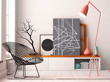 Trajektoria losu - nowoczesny obraz na płótnie - 50x70 cm Trajektoria losu - nowoczesny obraz na płótnie - 50x70 cm