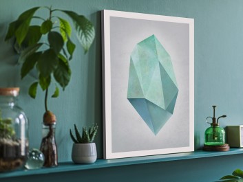 Nieoszlifowany diament - nowoczesny obraz na płótnie - 50x70 cm