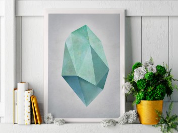 Nieoszlifowany diament - nowoczesny obraz na płótnie - 50x70 cm