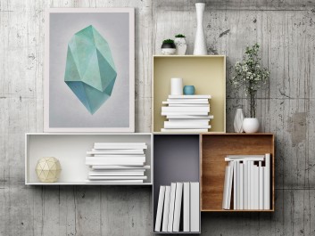 Nieoszlifowany diament - nowoczesny obraz na płótnie - 50x70 cm