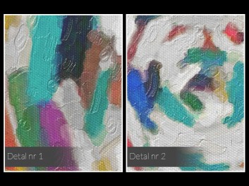 Alabastrowa tafla - nowoczesny obraz na płótnie - 50x70 cm Alabastrowa tafla - nowoczesny obraz na płótnie - 50x70 cm
