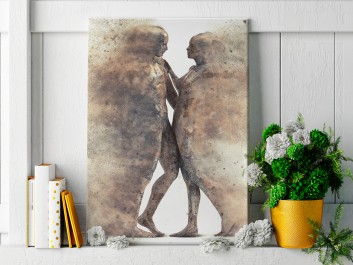 Metafizyka miłości - nowoczesny obraz na płótnie - 50x70 cm Metafizyka miłości - nowoczesny obraz na płótnie - 50x70 cm