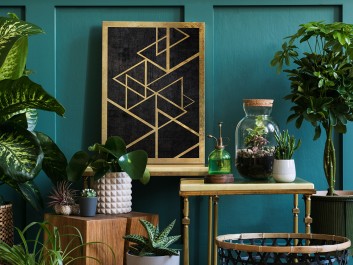 Szlachetny blichtr - nowoczesny obraz na płótnie - 50x70 cm