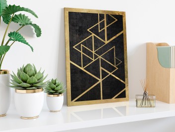 Szlachetny blichtr - nowoczesny obraz na płótnie - 50x70 cm