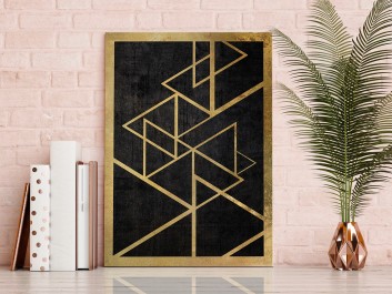 Szlachetny blichtr - nowoczesny obraz na płótnie - 50x70 cm