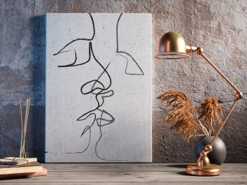 Pętla egzystencji - nowoczesny obraz na płótnie - 50x70 cm Pętla egzystencji - nowoczesny obraz na płótnie - 50x70 cm