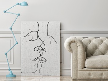Pętla egzystencji - nowoczesny obraz na płótnie - 50x70 cm Pętla egzystencji - nowoczesny obraz na płótnie - 50x70 cm