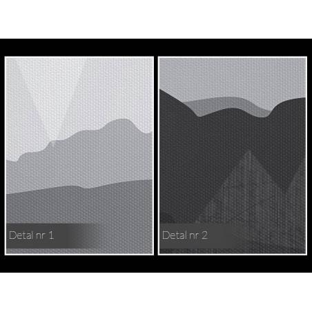 Monte Negro - nowoczesny obraz na płótnie - 120x80 cm