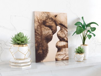 Antologia intymności - nowoczesny obraz na płótnie - 50x70 cm Antologia intymności - nowoczesny obraz na płótnie - 50x70 cm