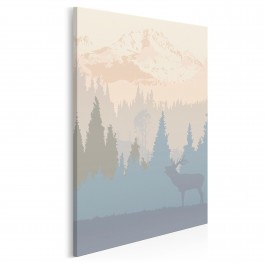 Serce Skandynawii - nowoczesny obraz na płótnie - 50x70 cm Serce Skandynawii - nowoczesny obraz na płótnie - 50x70 cm