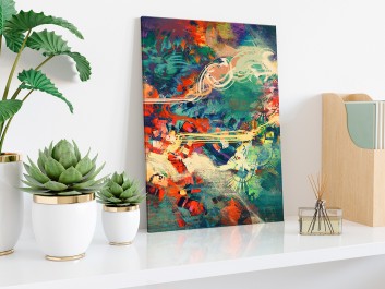 Archipelag marzeń - nowoczesny obraz na płótnie - 50x70 cm