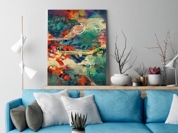 Archipelag marzeń - nowoczesny obraz na płótnie - 50x70 cm