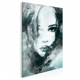 Dusza z antracytu - nowoczesny obraz na płótnie - 50x70 cm