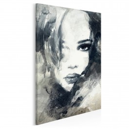 Dusza z antracytu - nowoczesny obraz na płótnie - 50x70 cm Dusza z antracytu - nowoczesny obraz na płótnie - 50x70 cm