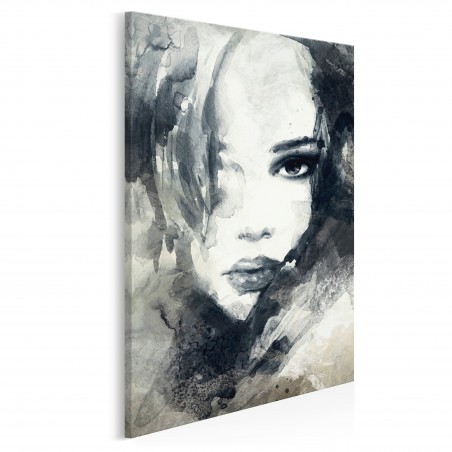 Dusza z antracytu - nowoczesny obraz na płótnie - 50x70 cm