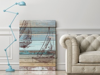 Wiatr w żagle - nowoczesny obraz na płótnie - 50x70 cm