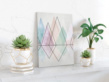 Diamentowy szlak - nowoczesny obraz na płótnie - 50x70 cm