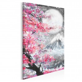 Święto Hanami - nowoczesny obraz na płótnie - 50x70 cm