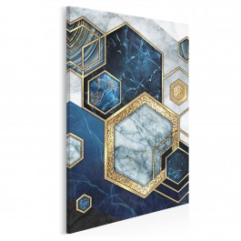 Szafirowy sygnet - nowoczesny obraz na płótnie - 50x70 cm