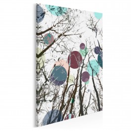 Spotkanie planet - nowoczesny obraz na płótnie - 50x70 cm Spotkanie planet - nowoczesny obraz na płótnie - 50x70 cm