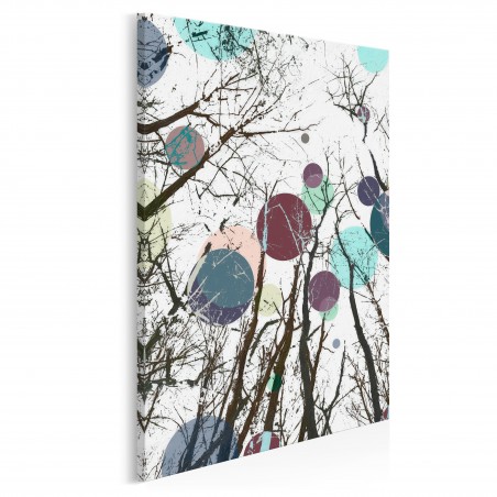 Spotkanie planet - nowoczesny obraz na płótnie - 50x70 cm