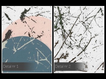 Spotkanie planet - nowoczesny obraz na płótnie - 50x70 cm Spotkanie planet - nowoczesny obraz na płótnie - 50x70 cm