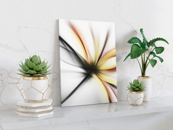 Wdzięczne ekwilibrium - nowoczesny obraz do sypialni - 50x70 cm