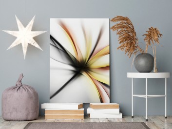 Wdzięczne ekwilibrium - nowoczesny obraz do sypialni - 50x70 cm