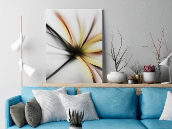 Wdzięczne ekwilibrium - nowoczesny obraz do sypialni - 50x70 cm