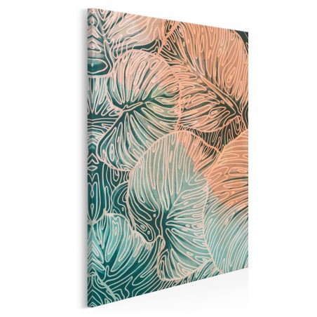 Monstera deliciosa - nowoczesny obraz do sypialni - 50x70 cm
