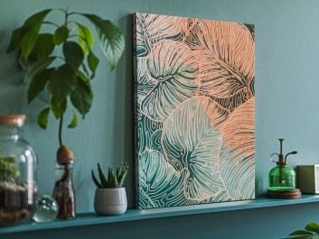 Monstera deliciosa - nowoczesny obraz do sypialni - 50x70 cm Monstera deliciosa - nowoczesny obraz do sypialni - 50x70 cm
