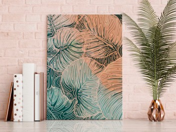 Monstera deliciosa - nowoczesny obraz do sypialni - 50x70 cm Monstera deliciosa - nowoczesny obraz do sypialni - 50x70 cm