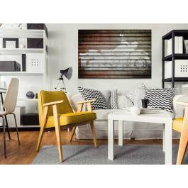 Rycerz nocy - nowoczesny obraz na płótnie - 120x80 cm Rycerz nocy - nowoczesny obraz na płótnie - 120x80 cm