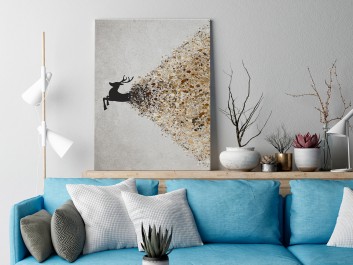 Krater ekstrawertyzmu - nowoczesny obraz na płótnie - 50x70 cm Krater ekstrawertyzmu - nowoczesny obraz na płótnie - 50x70 cm