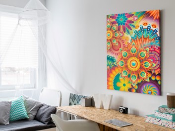 Oczyszczająca mantra - nowoczesny obraz na płótnie - 50x70 cm Oczyszczająca mantra - nowoczesny obraz na płótnie - 50x70 cm