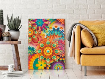 Oczyszczająca mantra - nowoczesny obraz na płótnie - 50x70 cm Oczyszczająca mantra - nowoczesny obraz na płótnie - 50x70 cm