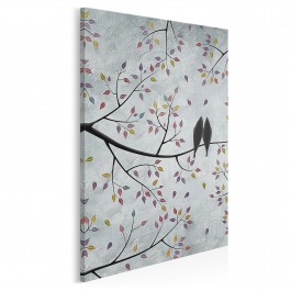 Wolni w miłości - nowoczesny obraz na płótnie - 50x70 cm