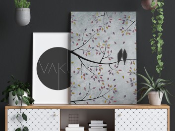 Wolni w miłości - nowoczesny obraz na płótnie - 50x70 cm