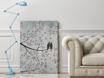 Wolni w miłości - nowoczesny obraz na płótnie - 50x70 cm